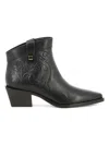 Maison Skorpios 60mm Alexandra Cordoba Leather Cowboy Boots In Black