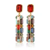 Maison Soula Women's Gloria Earrings - Emerald Red With Multicolors In Red