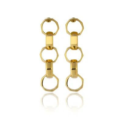 Maison Soula Women's Gold Octagon Chain Drop Earrings