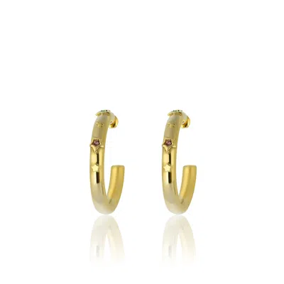 Maison Soula Women's Gold Starlette Hoop Earrings