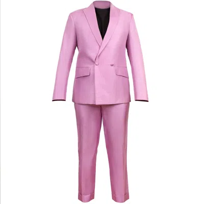 Maison Tai Pink / Purple Tailored Mens Lilac Suit