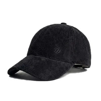 Maison Tangerine Men's Linen Baseball Hat Black Unisex