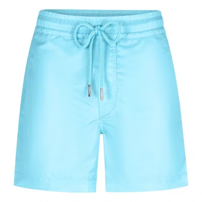 Maison Tangerine Men's Men's Aqua Blue Swim Shorts