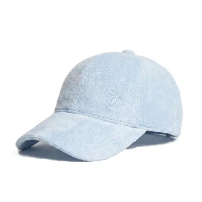 Maison Tangerine Men's Terry Cotton Baseball Cap Blue Unisex