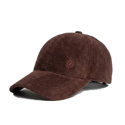 Maison Tangerine Men's Terry Cotton Baseball Cap Tobacco Brown Unisex