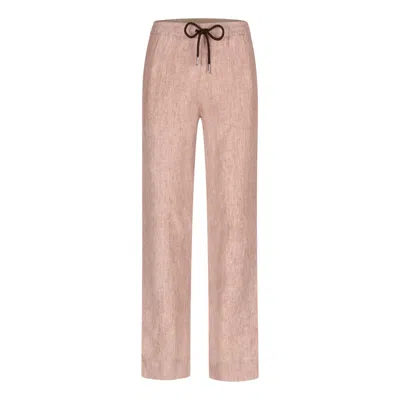 Maison Tangerine Women's Neutrals / Brown Beach Neutral Linen Long Pants For Men