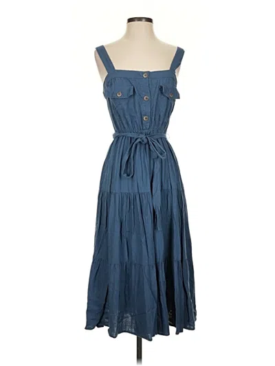 Pre-owned Maison Tara Casual Dress In Blue