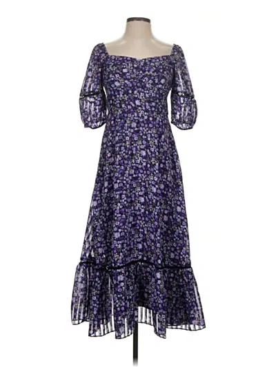 Maison Tara Casual Dress In Purple