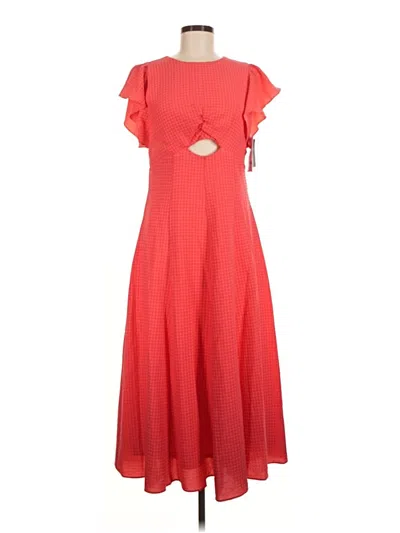 Maison Tara Casual Dress In Red
