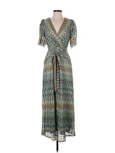 Pre-owned Maison Tara Casual Dress In Teal