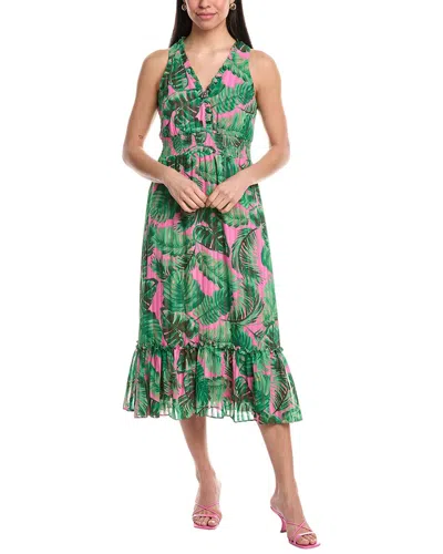 Maison Tara Chloe Midi Dress In Green