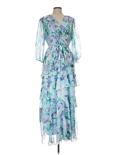 Pre-owned Maison Tara Cocktail Dress In Blue