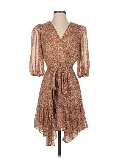 Pre-owned Maison Tara Cocktail Dress In Brown
