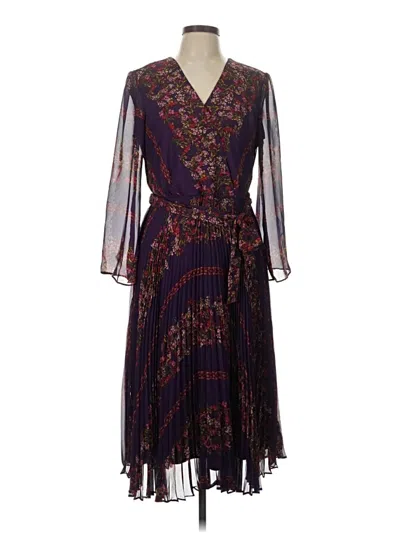 Pre-owned Maison Tara Cocktail Dress In Purple