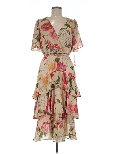Pre-owned Maison Tara Cocktail Dress In Tan