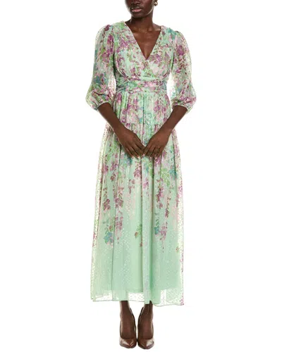 Maison Tara Delilah Midi Dress In Green | ModeSens