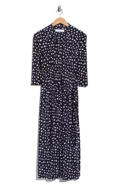 Maison Tara Jersey Midi Dress In Black