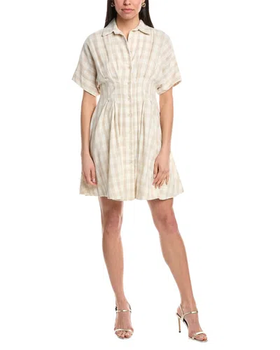 MAISON TARA MAISON TARA LINEN-BLEND MINI DRESS