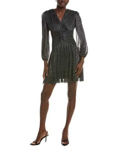 Maison Tara Long Sleeve Mini Dress In Black