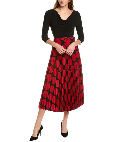 Maison Tara Madeline Midi Dress In Red