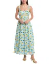 Maison Tara Maxi Dress In Blue