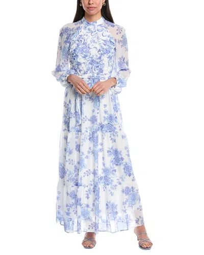 Maison Tara Maxi Dress In Blue