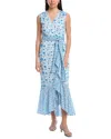 Maison Tara Maxi Dress In Blue