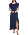Maison Tara Maxi Dress In Blue