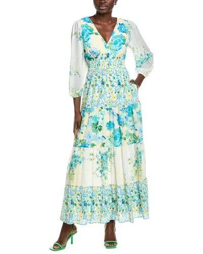 Maison Tara Maxi Dress In Gray