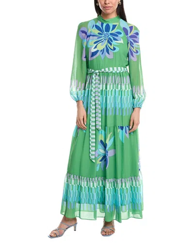 Maison Tara Maxi Dress In Gray