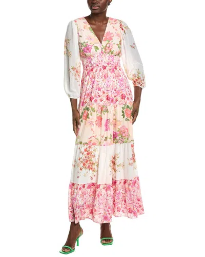 Maison Tara Maxi Dress In Pink