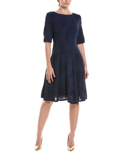Maison Tara Midi Dress In Blue