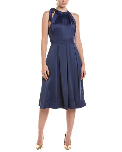 Maison Tara Midi Dress In Blue