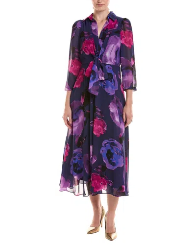 Maison Tara Midi Dress In Multi