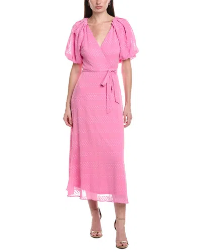 Maison Tara Midi Dress In Pink