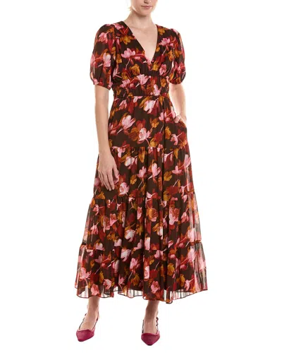 Maison Tara Midi Dress In Multi