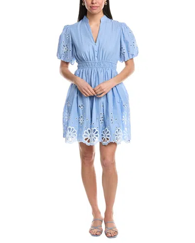 Maison Tara Mini Dress In Blue