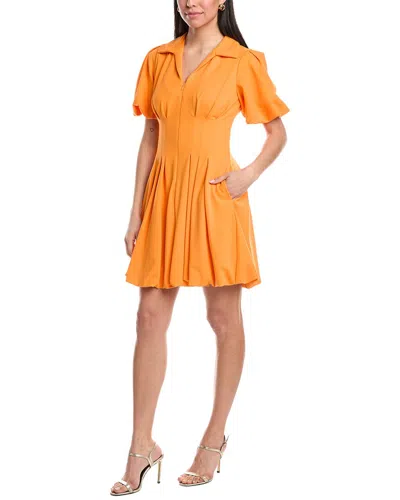 Maison Tara Mini Dress In Orange