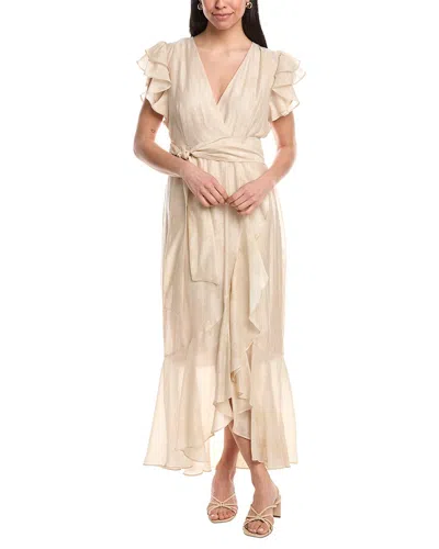 Maison Tara Organza Maxi Dress In Neutral