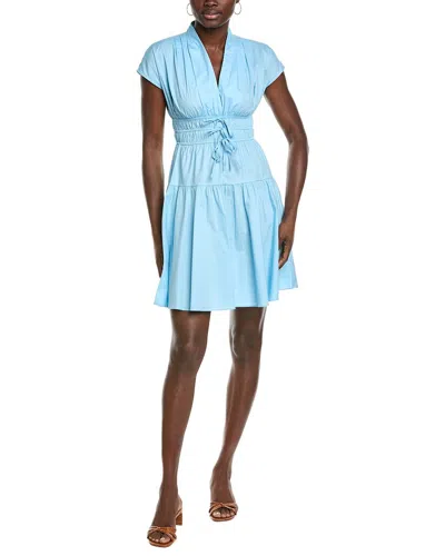 Maison Tara Poplin Mini Dress In Multi