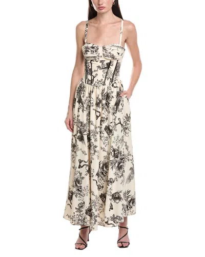 Maison Tara Printed Dress In Multi