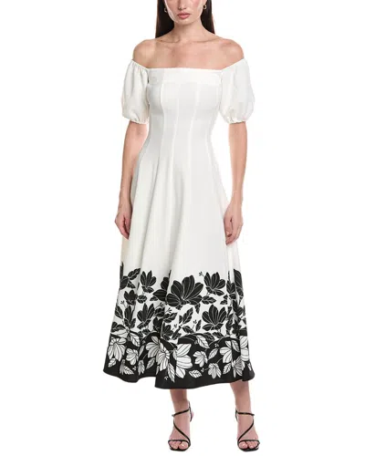 Maison Tara Printed Savannah Maxi Dress In Black