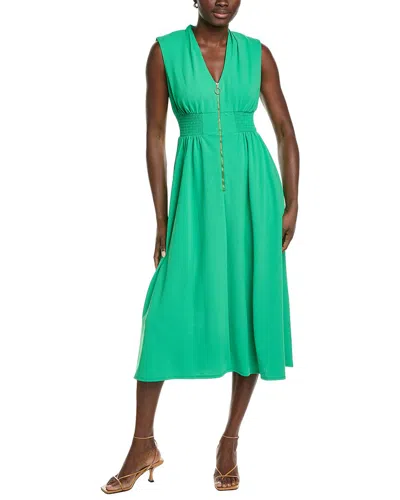 Maison Tara Savanah Crepe Dress In Green