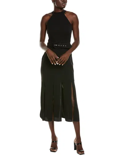 Maison Tara Savannah Crepe Maxi Dress In Black