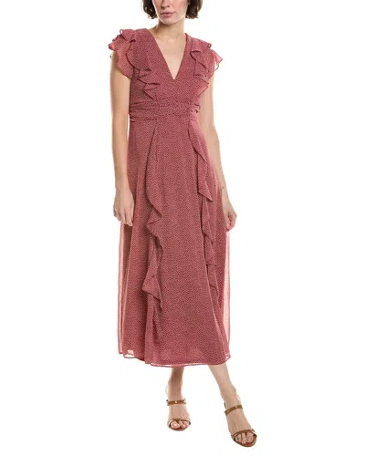 Maison Tara Serena Midi Dress In Red