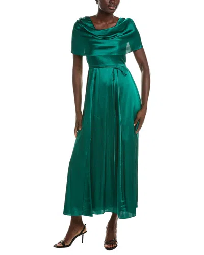 Maison Tara Sleeveless Midi Dress In Green