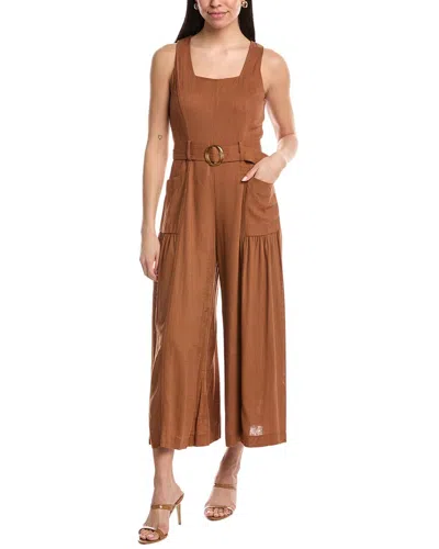 Maison Tara Slub Linen-blend Jumpsuit