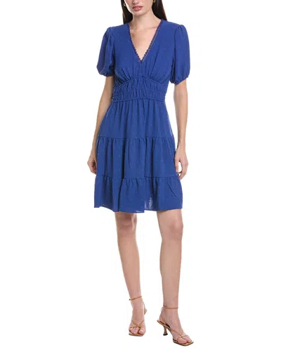 Maison Tara Swiss Dot Midi Dress In Multi
