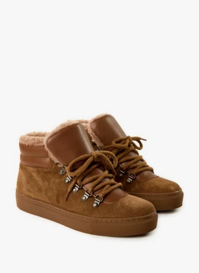 Maison Toufet Baskets Layla En Cuir In Brown