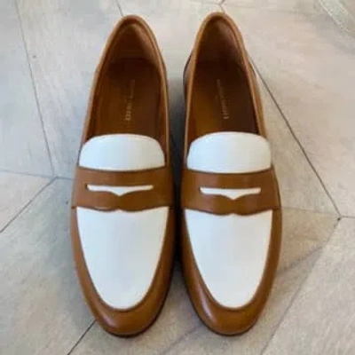 Maison Toufet Hanna Tan And Cream Loafer In Neutrals